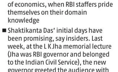 graph Staffers expect new Governor Shaktikanta Das to bring old RBI back