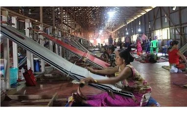 Manipur village shrugs off poverty to become a benchmark of development The weaving unit of Langei project in Nongpok Sanjenbam village not only provides employment to the women but also sustains traditional weaving | Photo by Ninglun Hanghal