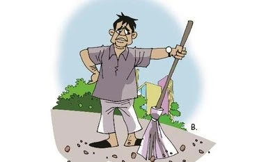 Cleaning staff to be tracked in Bhopal through GPS-enabled watches Illustration