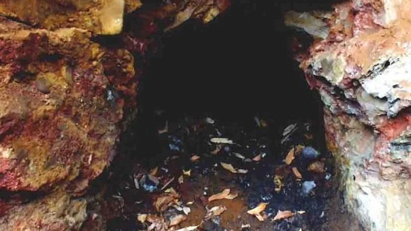 Meghalaya mine The Meghalaya mine where the miners are trapped (Photo:ANI)