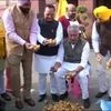 congress MPs, protest, potato