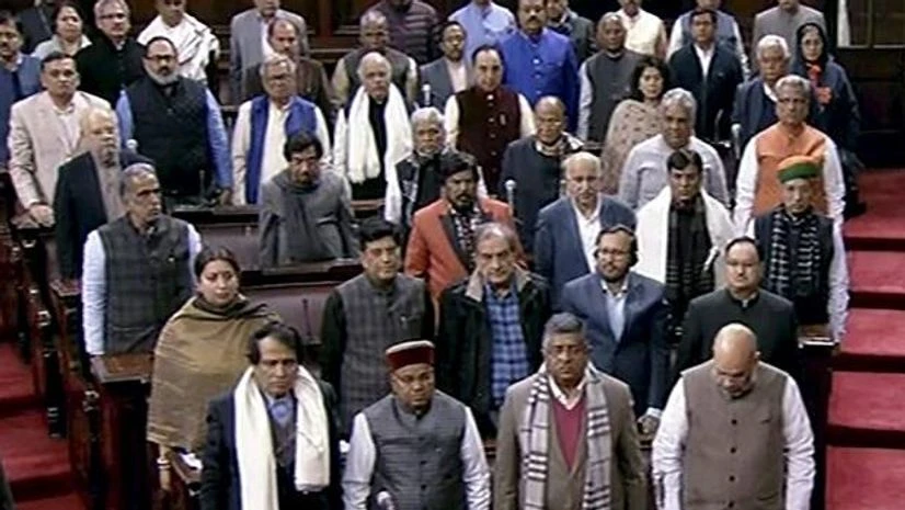 Rajya Sabha A view of Rajya Sabha during the Parliament Winter Session, in New Delhi, Wednesday, Jan 9, 2019. (RSTV grab via PTI