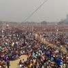A view of the crowd at Trinamool Congress (TMC)'s mega rally in Kolkata, Saturday (Photo: PTI)