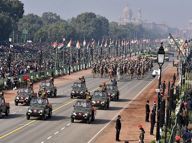 Army Jawans at Rajpath during the 70th Republic Day Parade Army Jawans at Rajpath during the 70th Republic Day Parade