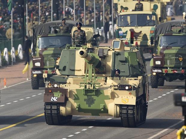 Mechanised columns of the Indian Army on display at Rajpath Mechanised columns of the Indian Army on display at Rajpath
