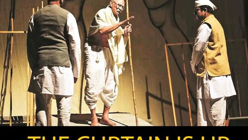 A scene from Bapu, one of the four plays on Gandhi that will be staged at the theatre festival A scene from Bapu, one of the four plays on Gandhi that will be staged at the theatre festival