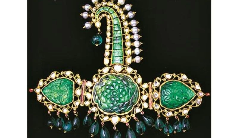 A sarpech or turban ornament A sarpech or turban ornament