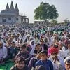 Members of the Gujjar community hold a dharna demanding reservation, in Sawai Madhopur, Friday (Photo: PTI)