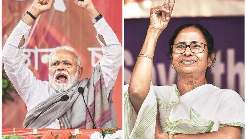 modi, mamata, west bengal The BJP is straining at the leash for an exponential increase in its tally from two to 20 , while the Trinamool Congress (TMC) is looking to net all 42 Lok Sabha seats in the state