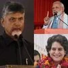 Chandrababu Naidu, Priyanka Gandhi, Narendra Modi