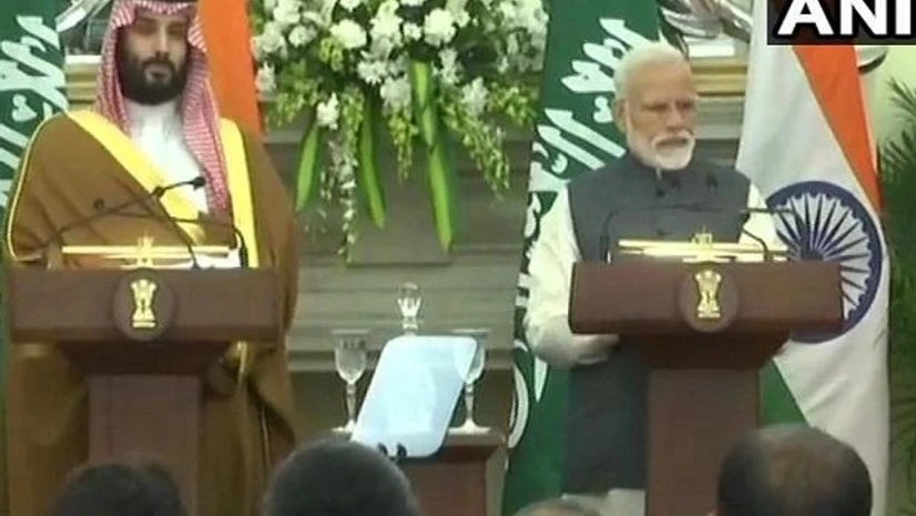 PM Modi and Saudi Crown Prince PM Modi and Saudi Crown Prince