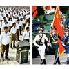 The Rashtriya Swayamsevak Sangh and the People's Liberation Army (right)