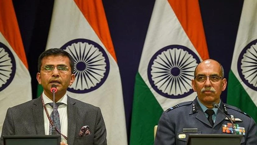 MEA spokesperson Raveesh Kumar and Air Vice Marshal RGK Kapoor MEA spokesperson Raveesh Kumar and Air Vice Marshal RGK Kapoor