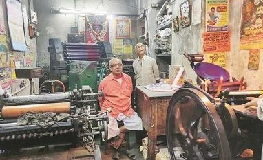 Dilip Seal of the iconic Annapurna Printing Press. Photo: Reena Chowdhury Dilip Seal of the iconic Annapurna Printing Press. Photo: Reena Chowdhury