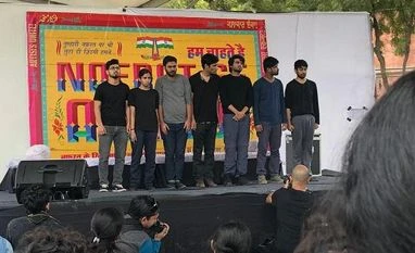 Through plays and poetry, artistes unite against hate politics of our times Third Space Collective puts up a performance about the student protests that broke out at Ramjas College, Delhi University, in February 2017