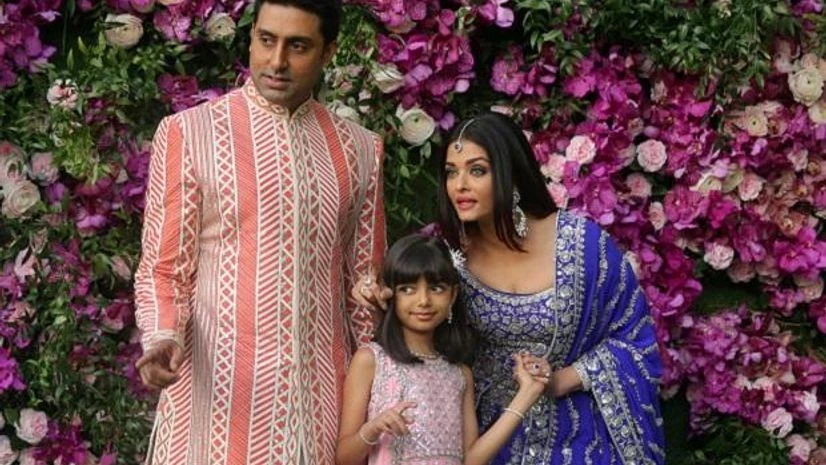 Abhishek Bachchan, Aaradhya Bachchan, Ai Ambani wedding pictures