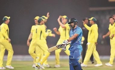 Kedar Jadhav walks back to the pavillion during the decider in Delhi. Photo: Reuters Kedar Jadhav walks back to the pavillion during the decider in Delhi. Photo: Reuters