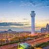 Tokyo, Japan at the control tower of Haneda Airport