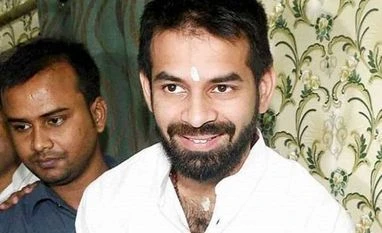 Lalu Prasad's elder son Tej Pratap files nomination from Hasanpur seat Tej Pratap Yadav