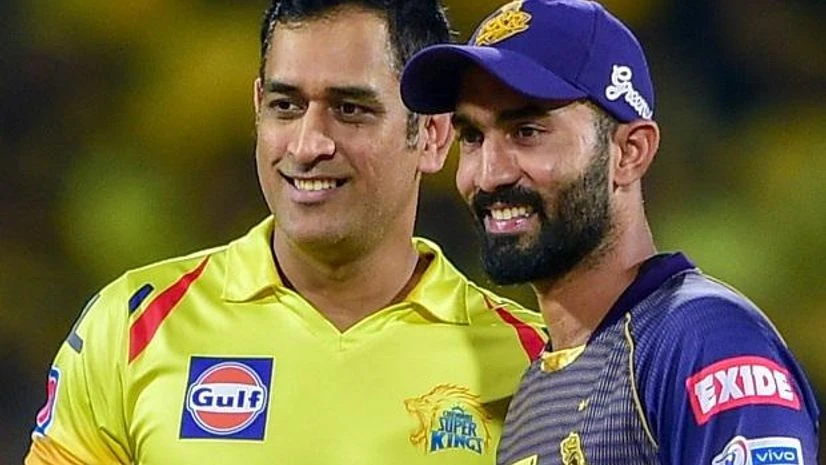 Dhoni, Dinesh Karthik KKR CSK Dhoni, Dinesh Karthik KKR CSK