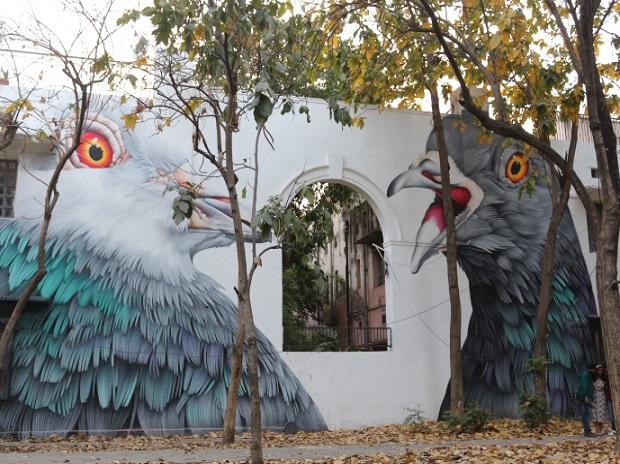 The Lodhi Colony area of Delhi was transformed into India's very first open public art district as part of the St+art Festival in 2015 The Lodhi Colony area of Delhi was transformed into India's very first open public art district as part of the St+art Festival in 2015