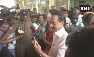 Polling starts in TN amidst EVM glitches, voting delayed in some booths DMK President MK Stalin, Stalin