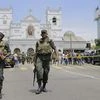 Sri Lankan Army soldiers secure the area around St. Anthony's Shrine after a blast in Colombo, Sri Lanka, Sunday, April 21, 2019. A Sri Lanka hospital spokesman says several blasts on Easter Sunday have killed dozens of people | Photo: AP/PTI