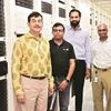 (From left) Jayesh Ranjan, principal secretary, IT and commerce, Telangana, Rajneesh Kumar, chief corporate affairs officer, Flipkart, Sridhar Pinnapureddy, CEO, CtrlS, and Srinivasulu Grandhi, vice-president (engineering), Flipkart,  at the opening