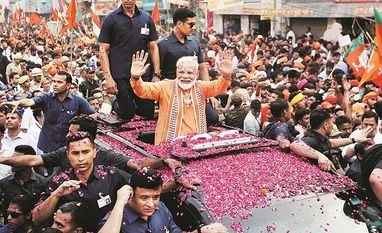 Lok Sabha polls: Political ad spend on Facebook, Google crosses Rs 20 crore Prime Minister Narendra Modi, who is contesting the Lok Sabha election from Varanasi, during a roadshow in the city on Thursday. The constituency goes to the polls on May 19 Photo: Reuters