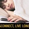 Sleeping with mobile phone