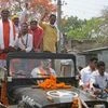 Giriraj Singh campaigns in Bihar's Begusarai | Photo: Somesh Jha