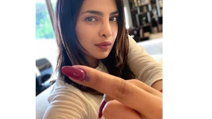 Priyanka Chopra has specially flown down to Mumbai from LA to vote Priyanka Chopra has specially flown down to Mumbai from LA to vote