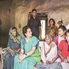 Congress General Secretary Priyanka Gandhi visits party worker Anokhe Lal’s residence during an election campaign in Amethi | 	Photo: PTI