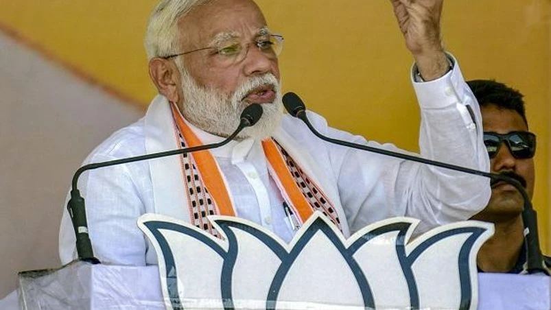 modi Prime Minister Narendra Modi addresses an election campaign rally for the Lok Sabha polls, at Bharwari in Kaushambi district, Wednesday, May 1, 2019