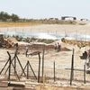 Work underway on the Kartarpur corridor on the Pakistani side of the border. Balakot, surgical strikes and nationalistic rhetoric have faded in anticipation of the upcoming visa-free Kartarpur corridor 	Photo: Sai Manish
