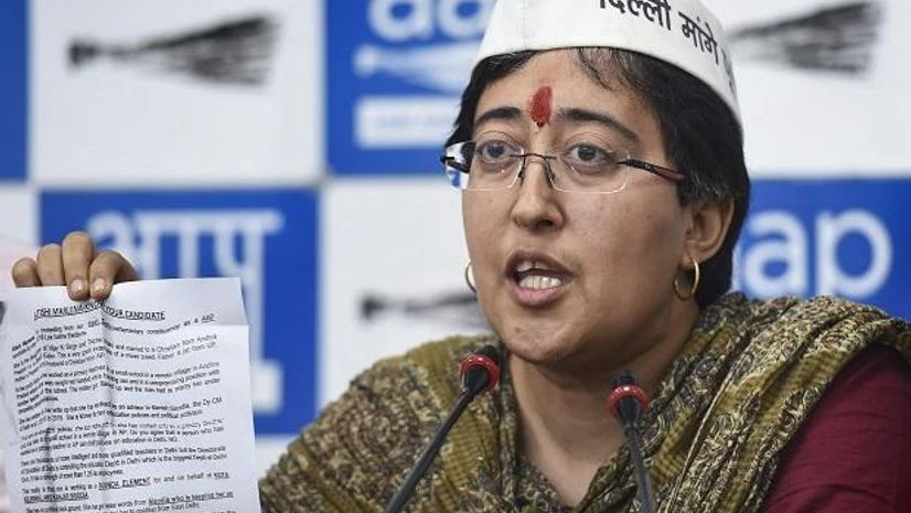 AAP candidate Atishi Marlena AAP candidate Atishi Marlena