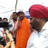 Deol gives a speech peppered with film dialogues at Jangal village