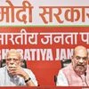 Prime Minister Narendra Modi and BJP president Amit Shah during a  press conference in New Delhi on Friday Photo: PTI