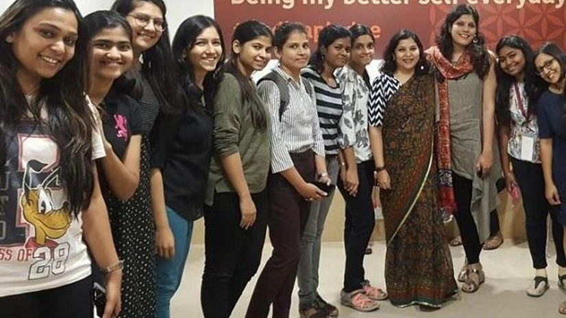 Amrita Tripathi (seventh from left), founder of the Health Collective, says the organisation is a safe space for conversations, trusted information and resources on mental health in India Amrita Tripathi (seventh from left), founder of the Health Collective, says the organisation is a safe space for conversations, trusted information and resources on mental health in India