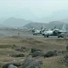 AN-32 aircraft at an advanced landing ground in Mechuka, on the Sino-Indian border. These workhorses supply the Indian army outposts along the Line of Actual Control (LAC). Photo: Ajai Shukla