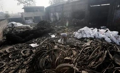 Burning tyres: the murky oil business polluting India and parts of Asia tyres