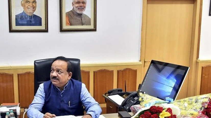 Harsh Vardhan Harsh Vardhan takes charge as Health Minister. Photo: PTI