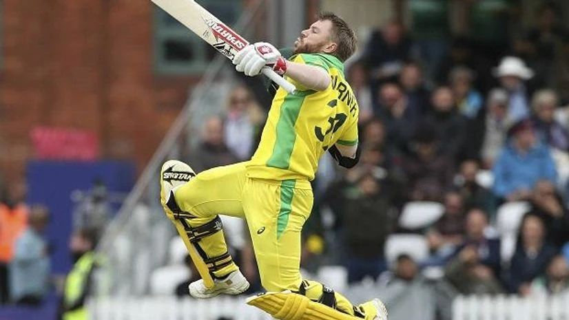 File photo: Australia's David Warner celebrates his century during the Cricket World Cup group stage match against Pakistan at the County Ground Taunton, England File photo: Australia's David Warner celebrates his century during the Cricket World Cup group stage match against Pakistan at the County Ground Taunton, England