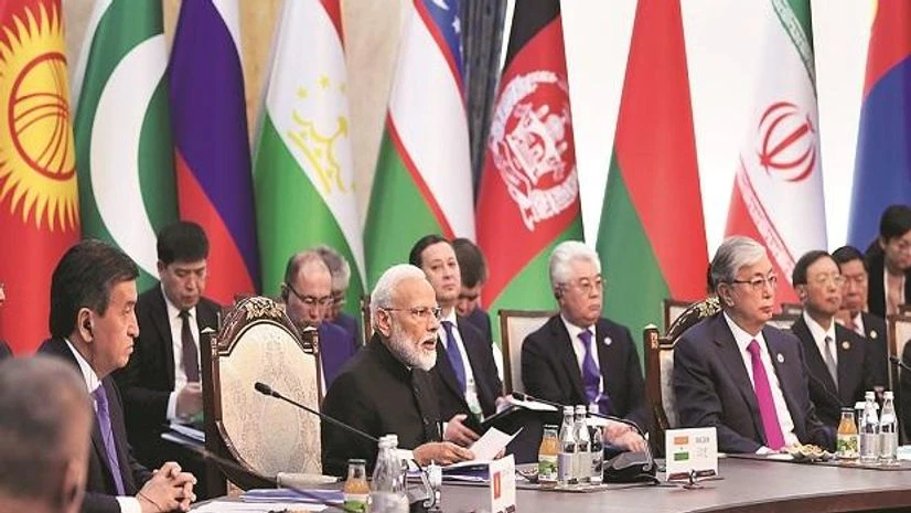 Modi at SCO Modi at SCO