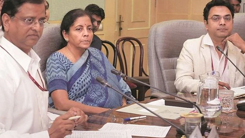 Nirmala Sitharaman In the meeting with Sitharaman (centre) on Friday, economists suggested preparing of a comprehensive paper on GDP data. Photo: PTI