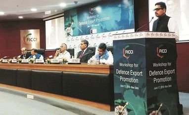 Export or perish, MoD tells private sector defence companies Sanjay Jaju, Joint Secretary (DIP), Department of Defence Production, MoD addresses the workshop for Defence Export Promotion organised by Ficci. (Photo: Twitter/Sanjay Jaju)