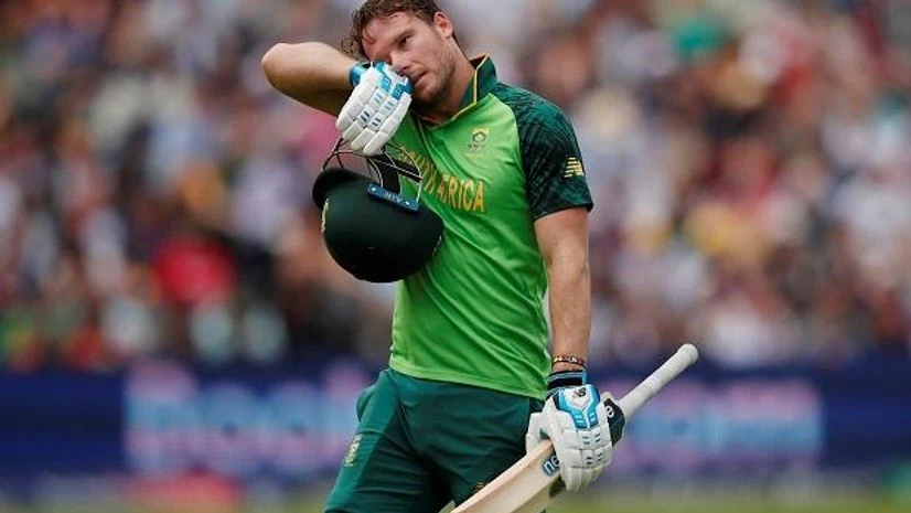 South Africa's David Miller looks dejected as he walks off after losing his wicket David Miller