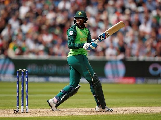 South Africa's Andile Phehlukwayo reacts after playing a shot at Edgbaston in Birmingham South Africa's Andile Phehlukwayo reacts after playing a shot at Edgbaston in Birmingham