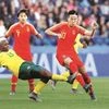 China during their group stage clash against South Africa in the World Cup.
