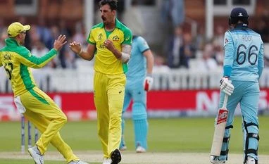 IND vs AUS: Starc withdraws from remaining T20Is due to illness in family File photo: Mitchell Starc celebrates after the wicket of Joe Root